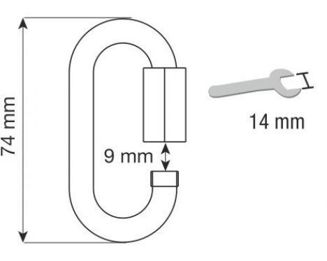 Mailon - OVAL QUICK LINK STEEL 10mm